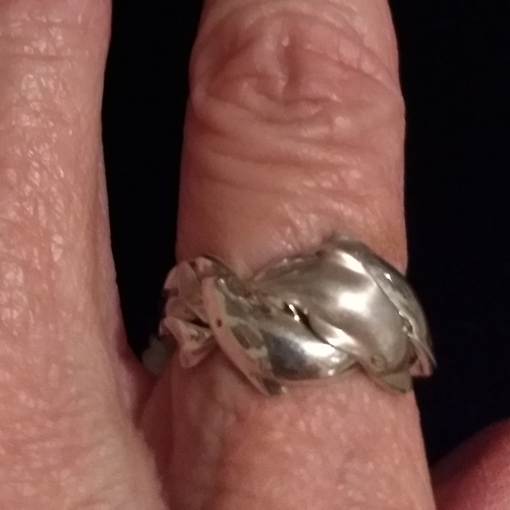 3 SS Stackable Dolphin Rings